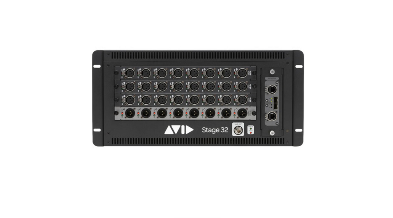 Rack de I/O Avid VENUE | Stage 32 (vazio)